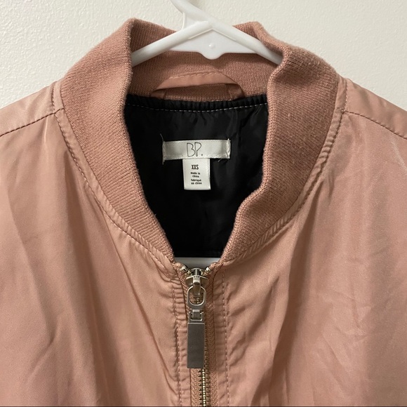 NORDSTROM B.P. PINK PLEATED BOMBER JACKET - Picture 5 of 9
